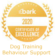Award winning dog trainer and behaviour support winner 2020
